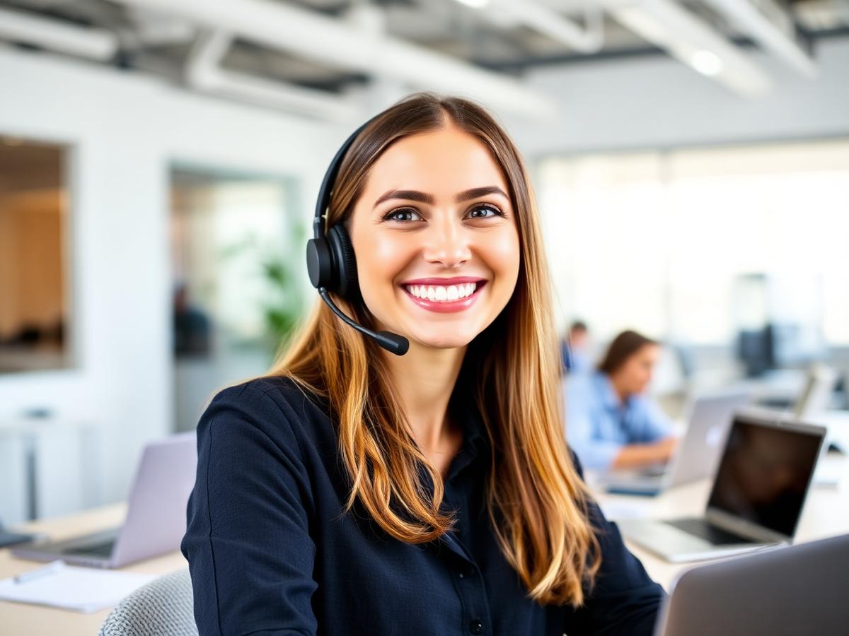 A Gramcio support specialist ready to help customers
